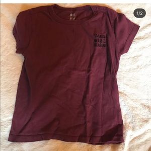 Vans maroon shirt